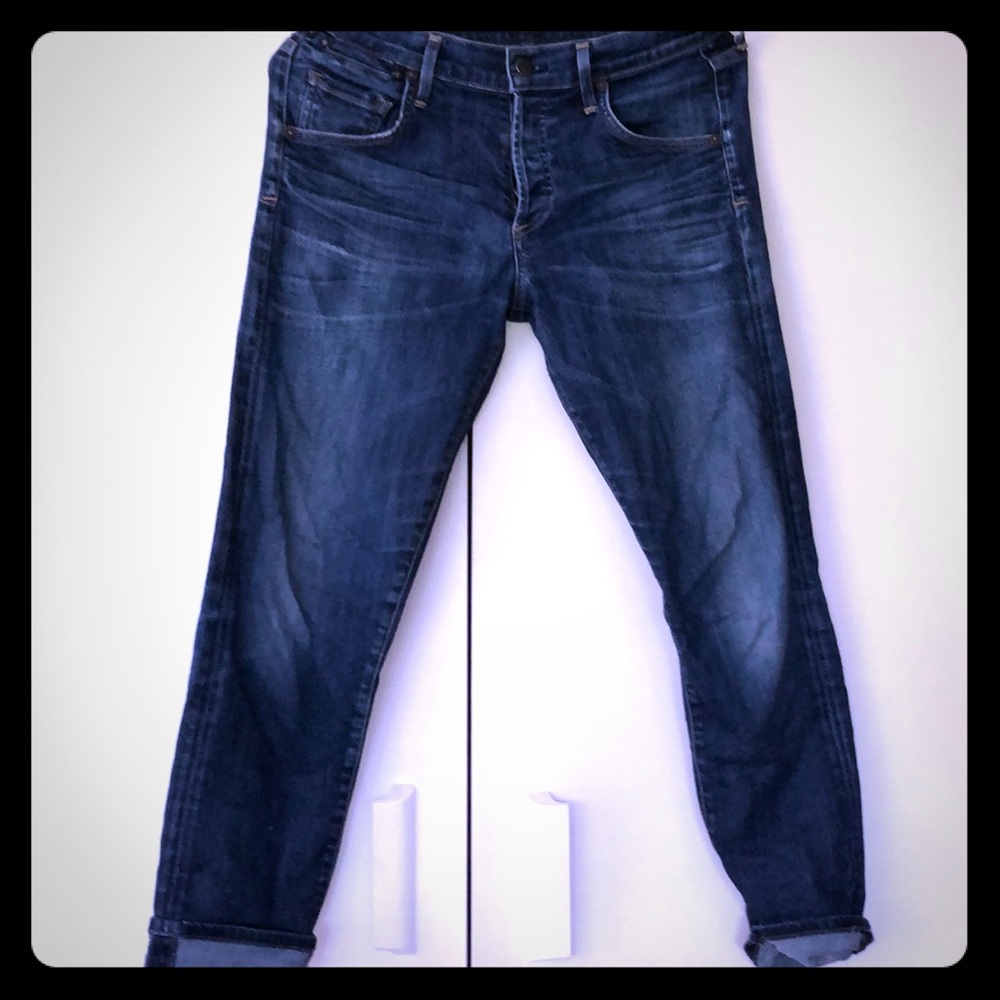 Boyfriend slouchy cropped jeans